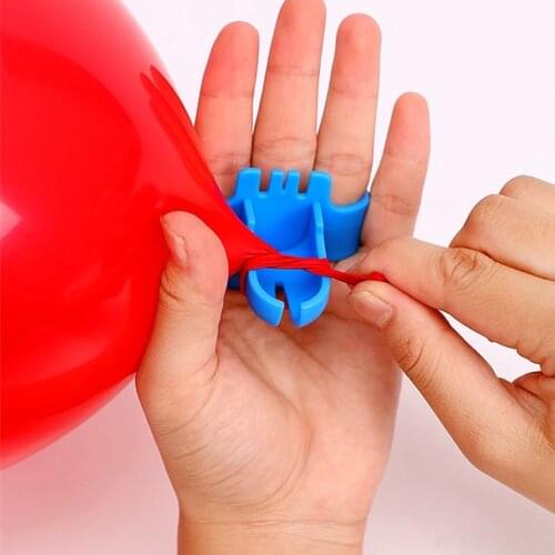 2pcs/lot Plastic Balloon Knotter Latex Balloon Fastener Easy Knot Tool Party Birthday Wedding Christmas Decoration Accessories