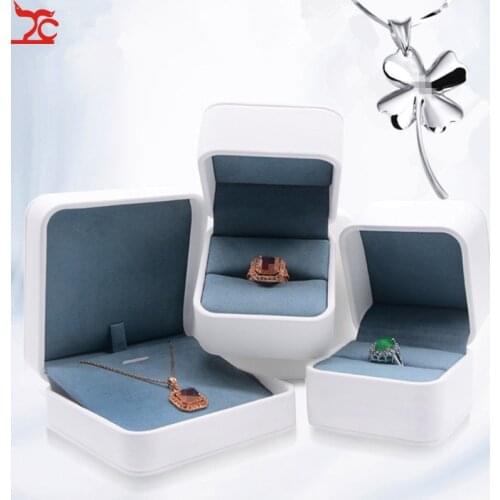Proposal Ring Box Pendant Box White Small Fresh Jewelry Packaging Box Jewelry Packaging Boxs for Business Organizer Display Box