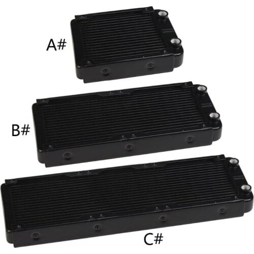 Water Cooling Computer Radiator 18 Pipe Copper Heat Exchanger Liquid Cooling Heat Sink for CPU PC Water Cool System