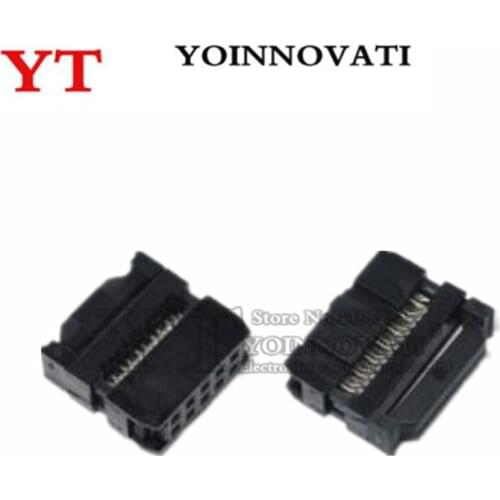 50pcs Socket FC-10P 2.54mm IDC Connector 10-pin Cable Socket 10P