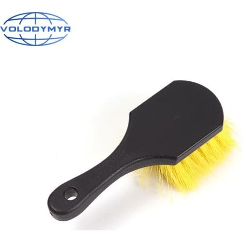 Car Wheel Wash Brush Tire Cleaning Brush Rim Wheel Tire Plastic Handle Scrub Brush Auto Brush Car Wash Sponge Washing Tools