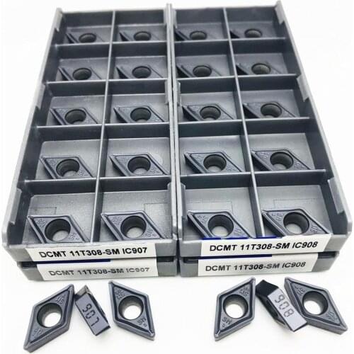 Carbide insert DCMT11T308 SM IC907 DCMT11T308 SM IC908 internal turning tool DCMT 11T308 CNC lathe parts tool turning insert