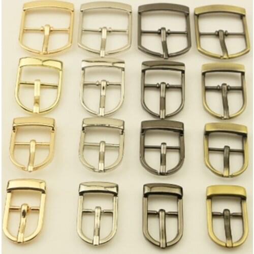 1pcs Metal Belt Buckle Fashion Special Single Pin Buckle for DIY Leather Craft Bag Strap Belt Garment Shoes Webbing 4 Sizes