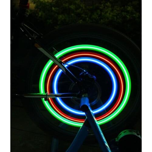 1PC Colorful Cool Shining Bike Wheel Spoke Lights Outdoor Cycling Lamp Night Riding Lamp