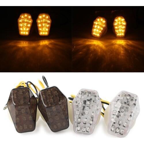 2pcs Flash Mount Turn Singal Lights Indicator Lamps Blinker For Suzuki GSXR600 GSXR 600 / GSXR750 GSXR 750 & GSXR100 GSXR 1000