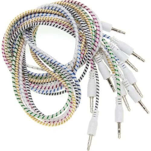 3.5 Jack Audio Cable 3.5mm Male to Male Extension AUX Cable for iPhone Car Headphone Speaker Wire Line Aux Cord 200pcs