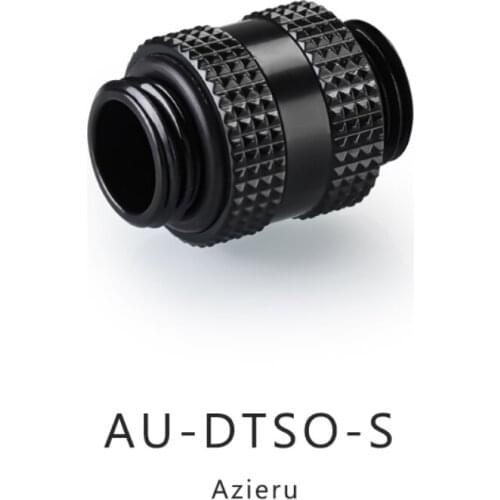Azieru Rotary Double Male G1/4 Thread Fitting Dual Male External Connector Fitting PC MOD Water Cooling Accessories AU-DTSO-S