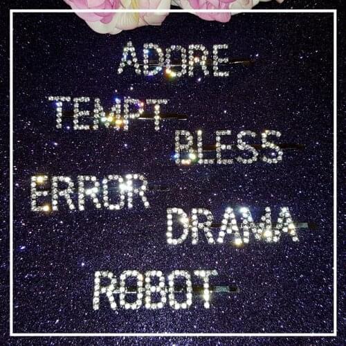 Blingbling Word Hair Pins British Style Word Hair Bobby Pins Wholesale Hair Clips Hair Accessories