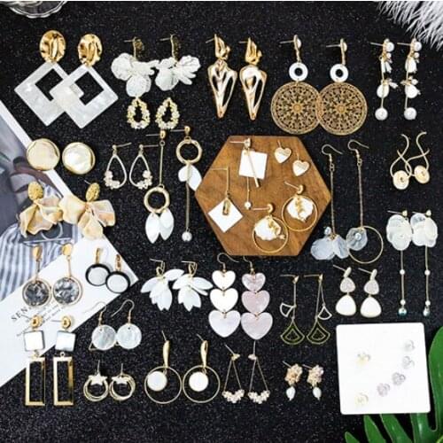 Bohemian Mori Shell Wind Series Earrings A variety of earrings minimalist temperament Fritillaria Earrings Earrings