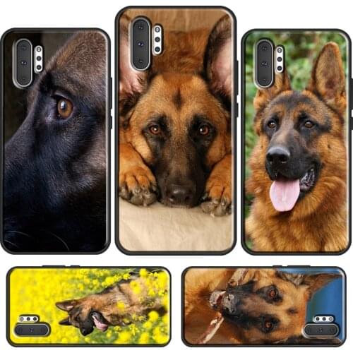 German Shepherd Dog For Samsung Galaxy S21 Ultra S20 FE S10 Plus S8 S9 S10E Phone Case For Note 20 10 9 Cover
