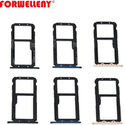 For huawei mate20 mate 20 lite Micro Sim Card Holder Slot Tray Replacement Adapters black blue gold SNE-AL00, SNE-LX1
