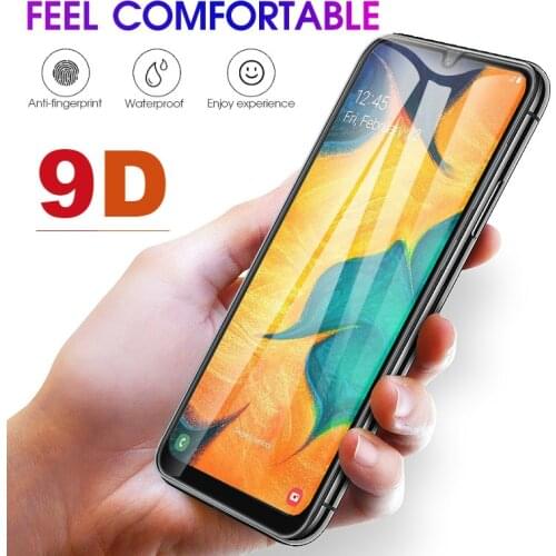 For Samsung Galaxy A50 A10 A20 A30 A40 A60 A70 A80 A90 M20 9D Full Glue Coverage Tempered Glass 9H Premium Screen Protector Film