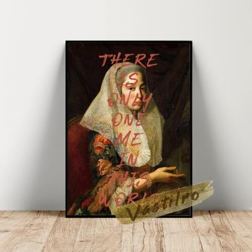 Feminist Art Printable Poster Song Lyrics Wall Stickers Gift Quotes Prints Retro Canvas Painting High Quality Home Room Decor