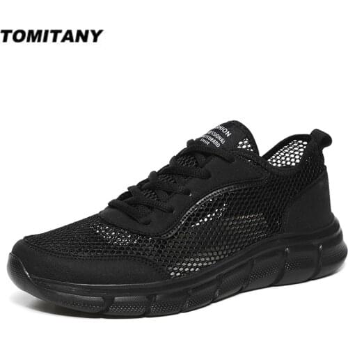 Summer Mesh Shoes Men Sneakers Breathable Light Mens Casual Shoes Lace-Up Walking Footwear Tenis Masculino Zapatillas Hombre
