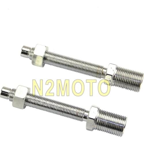 1 Pair CNC Motorcycle 1" -2" Rear Adjustable Lowering Suspension Kit Chrome For Harley Softail Fatboy Frame Bikes 2000-2015