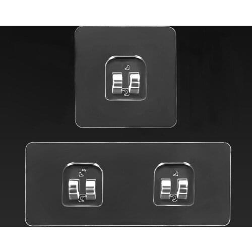 Wall Mounted Adhesive Hook Under Wire Shelf Rack Hanger Holder Insert Clamp Organizer Decor Bracket Key Accessories For Hanging