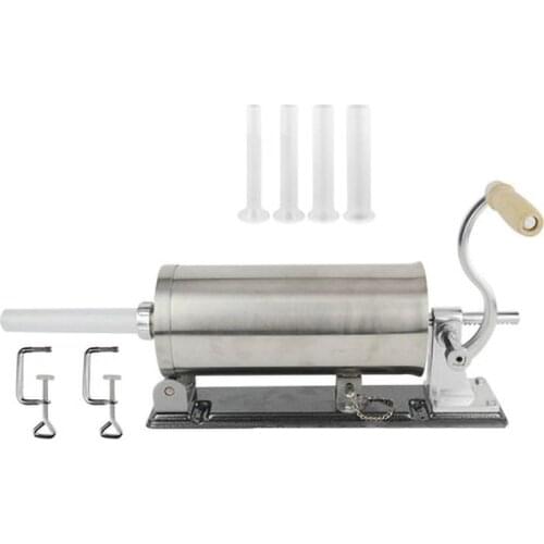 Stainless Steel 6 Pounds Sausage Stuffer 3 Liters Vertical Horizontal Sausage Machine Manual Sausage Filling Machine