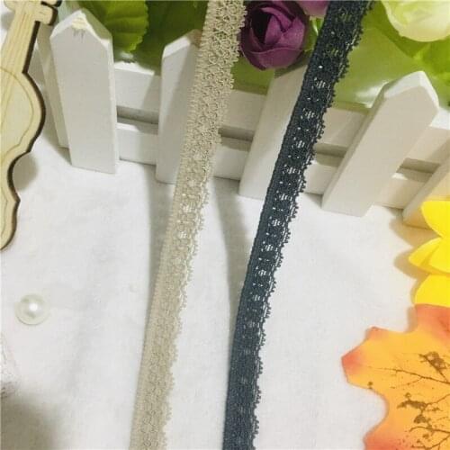 NS1387 Fashion Narrow 1cm Trim Lace for Underwear Nylon Spandex Lace Trimmings Scalloped Lace