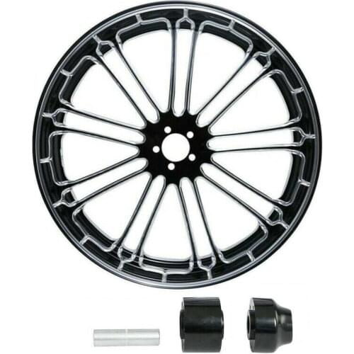 Motorcycle 21'' x 3.5'' Front Wheel Rim Hub Single Disc Fit For Harley Touring Street Electra Glide Road King 2008-2021