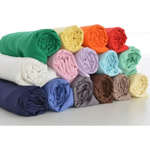 140x50cm cloth Fabric clothing summer wear pajamas Cool in summer Solid color Artificial cotton sateen fabric viscose