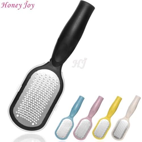 Silky Glide Pro Callus Remover Stainless Micro-File with Plastic Cap Foot Rasp Coarse Fine Sides Flat Pedicure Feet Care Tool