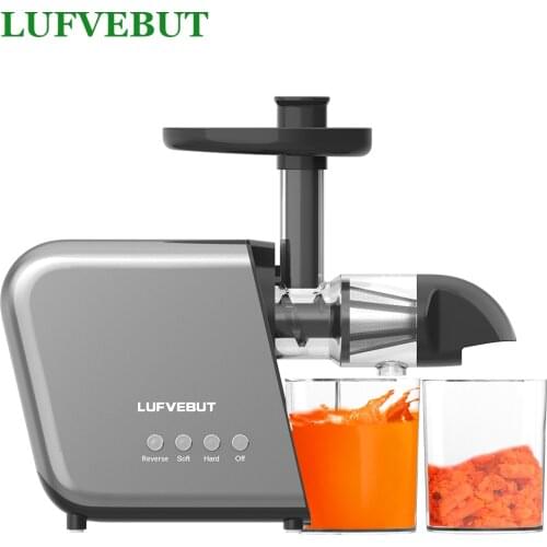 Orange Juicer Fruit And Vegetable Slow Squeeze LUFVEBUT Soft And Hard Mode Quiet Motor Reverse Function Orange Manual Juicer
