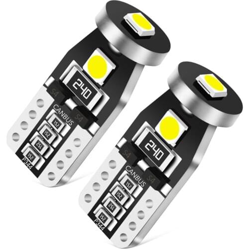 2x T10 W5W 194 LED Bulbs Car Interior Lights Accessories for ford focus kuga fusion fiesta mondeo ranger mk2 mk3 mk4 Mustang