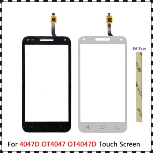 5.0" For Alcatel One Touch U5 3G 4047D 4047G 4047 OT4047 OT4047D Touch Screen Digitizer Sensor Outer Glass Lens Panel
