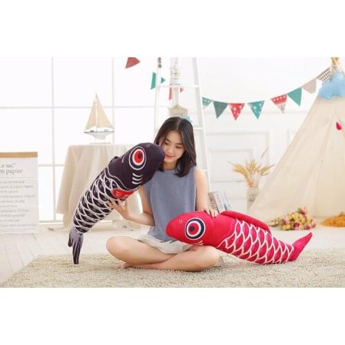 60/80cm plush fish Variety lifelike nice Favorite stuffed soft Pillow sofa decoration good quality Early education gift for kid