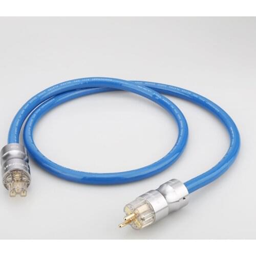 Audiocrast P111 EU Power Cable EMC Shield AC Power Cord Silver Plated Schuko Power Cord Cable HIFI