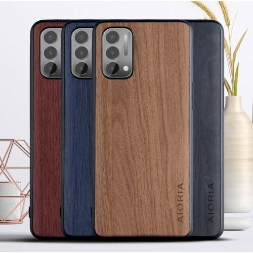 WoodLike case for OnePlus Nord N200 5G soft TPU silicone material&wood PU leather skin covers coque fundas