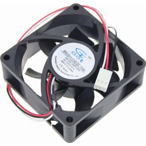 200 pcs/Lot Energy-saving GDT 3Pin 12v 7cm 70mm 70mmx70x25mm 12v DC Cooling Fan