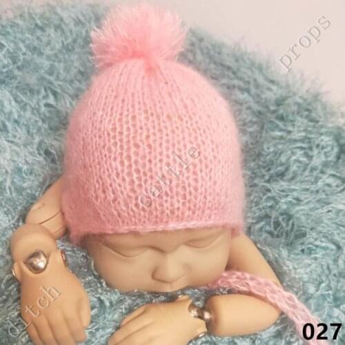 Photography Clothing Hat,Hand-woven Baby Mohair Hollow Out Hat,Baby Photography Props Newborn Photography Props
