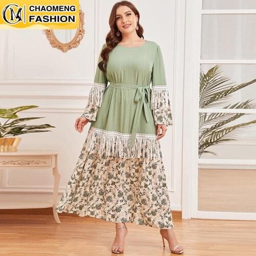 Eid Dubai Abaya Elegant Fashion Plus Size Hijab Dress Turkey Kaftan Islam Clothing Muslim For Women Vestidos Arabic Maxi Robe