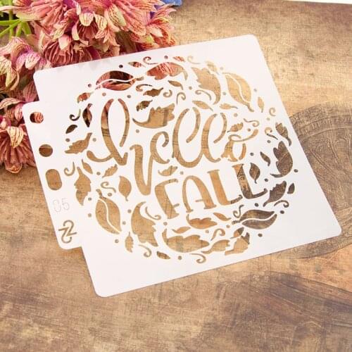 Round flower Layering Stencils graffiti hand copied board hollowed out photo album graphic spray painting tool
