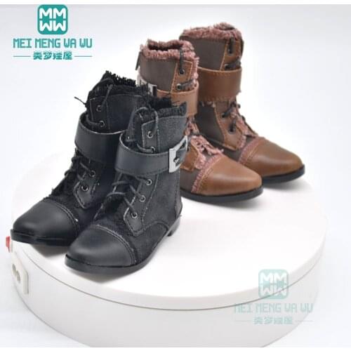 BJD accessories doll shoes for 65-75cm SD10 SD13 SD17 POPO68 BJD Uncle fashionable leather shoes Martin boots