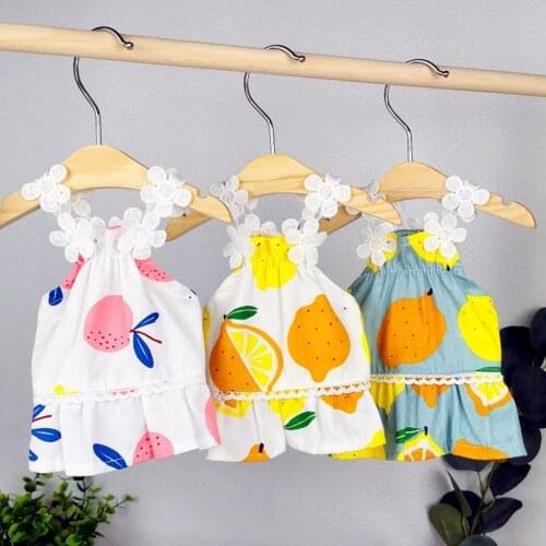 Summer Pet Clothes Floral Dog Dress For Dogs Skirt Summer Princess Dog Dresses Clothes For Dogs Skirts York Pet Chihuahua Dress