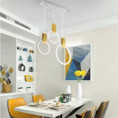 Nordic restaurant chandelier modern simple living room lighting modern simple LED household bedroom Chandelier