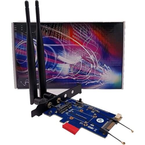 Mini PCI-E PCI Express to PCI-E 1x Adapter with SIM Card Slot for WiFi 3G/4G/LTE Wireless Card Converter C26