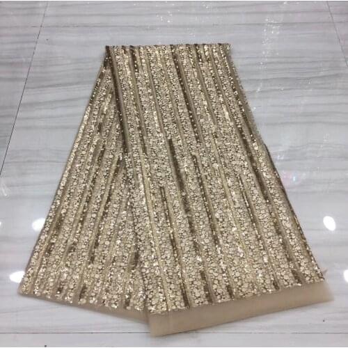 The latest African sequin lace fabric 2021 high-quality Nigerian French mesh embroidery tulle lace fabric XX3706