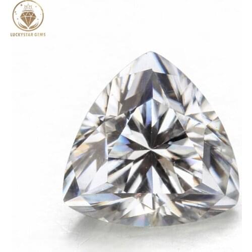 Wholesale Moissanite Diamonds Trillion Cut 3x3mm~12.5x12.5mm Loose Gemstone D Color VVS1 Pass Diamonds Testing with GRA Report