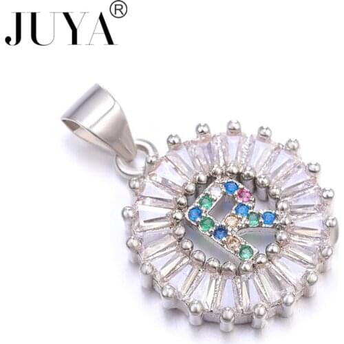 Luxury 26 letter pendant necklace Ladies Mens AAA zirconium stone chain necklace mosaic CZ crystal letter necklace jewelry gift