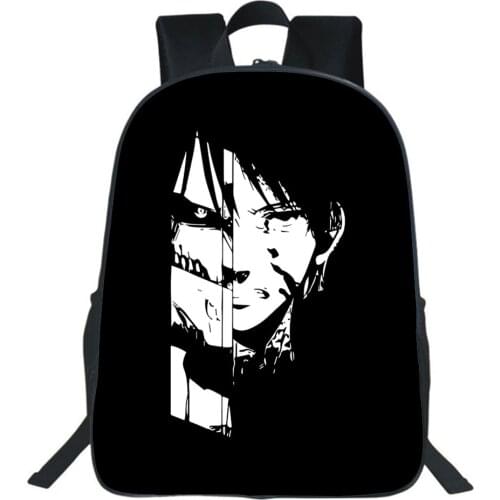 Attack On Titan Backpack Anime Printing School Bag Kawaii Kids Backpack Teens Fashion Simplicity Bookbags Casual Rucksack