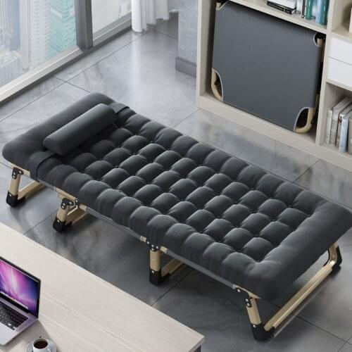 Folding bed folding home simple lunch break bed nap office artifact multifunctional recliner