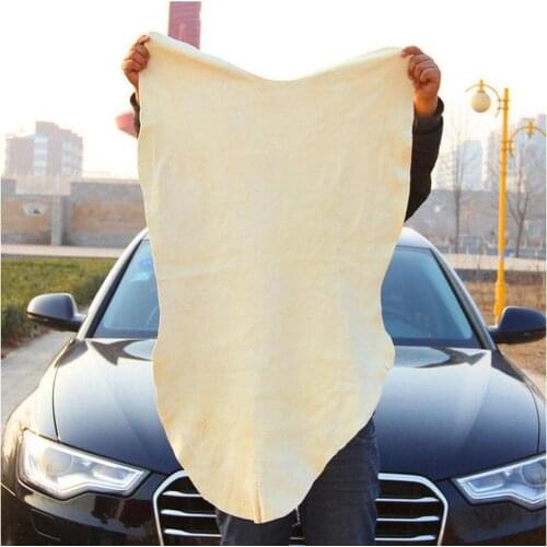 Natural Chamois Leather Car Cleaning Cloth Washing Suede Absorbent Towel автомобильные товары Аксессуары для моек
