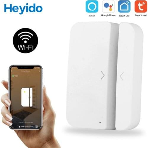 Tuya Smart WiFi Door Sensor Door Open /Closed Detectors Magnetic switch Window sensor home security Alert security alarm