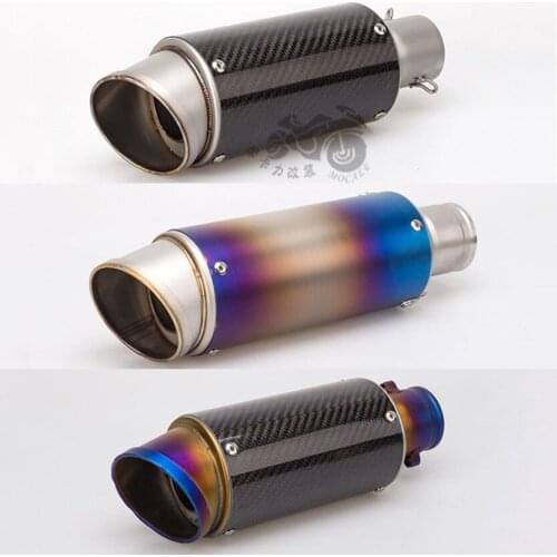 Universal 35-51mm Motorcycle Racing Carbon Fiber Exhaust pipe muffler Slip On for Z900 MT09 ZX-6R CBR500R escape for AR exhaust