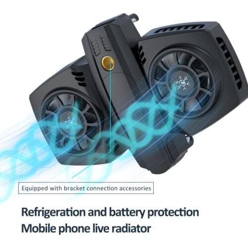 K4A Mobile Phone Radiator USB Game Cooler Unversial Semiconductor Dual-core Cooling Live Semiconductor Mobile Phone Radiator