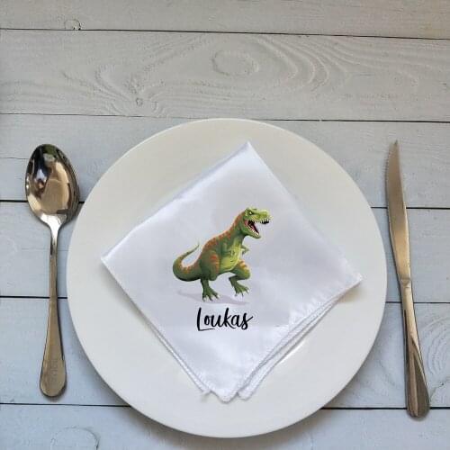 10pcs/lot Childrens Birthday Print Your Photo Satin Table Napkins Personalized Wedding Rehearsal Dinner Hotel Party Napkins