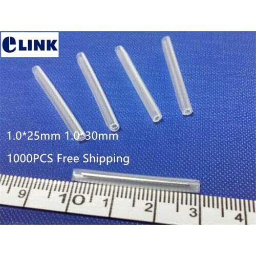 1000pcs mini protective sleeve optical fiber 1.0mm 304 reinforced stainless steel fusion sleeve 25 30 mm free Shipping ELINK